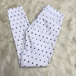 J.Crew 8” Toothpick Jeans - mini Star Print